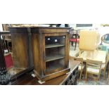 A Victorian walnut pier cabinet