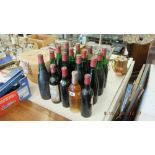 A qty of assorted wines