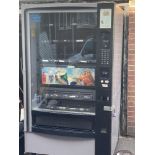 A vending machine, a.