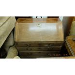 A 19th century mahogany bureau