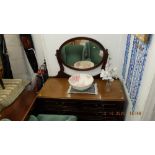 A mahogany dressing table