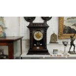 A Victorian mantle clock, working order,