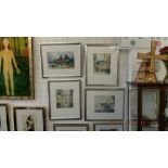 Four framed and signed watercolours,