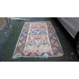 A large Islamic colourful rug/ tent hanger,