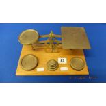 A Victorian set of scales inc.