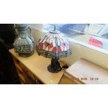 A Tiffany style lamp