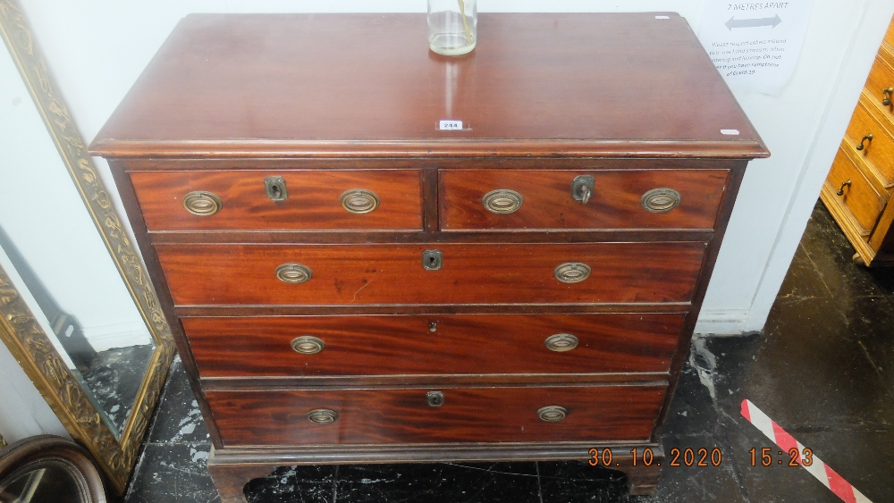 A Georgian mahogany chest