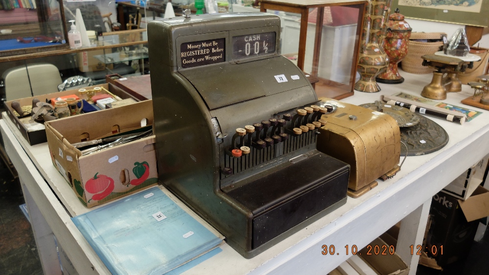 A vintage national cash register - Image 2 of 2