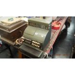 A vintage national cash register