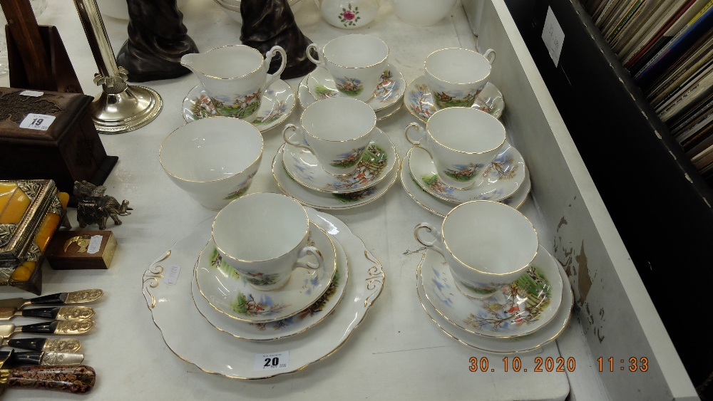 A Regency bone china tea set, - Image 2 of 2