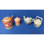 Four Chinese teapots