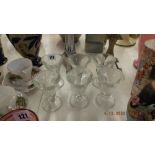 A set of six French deception glasses