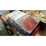 A collection of vinyl albums