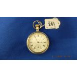 An Elgin silver pocket watch, marked 925, working order, 1902,