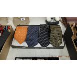 Four various 'Hermes' gents ties