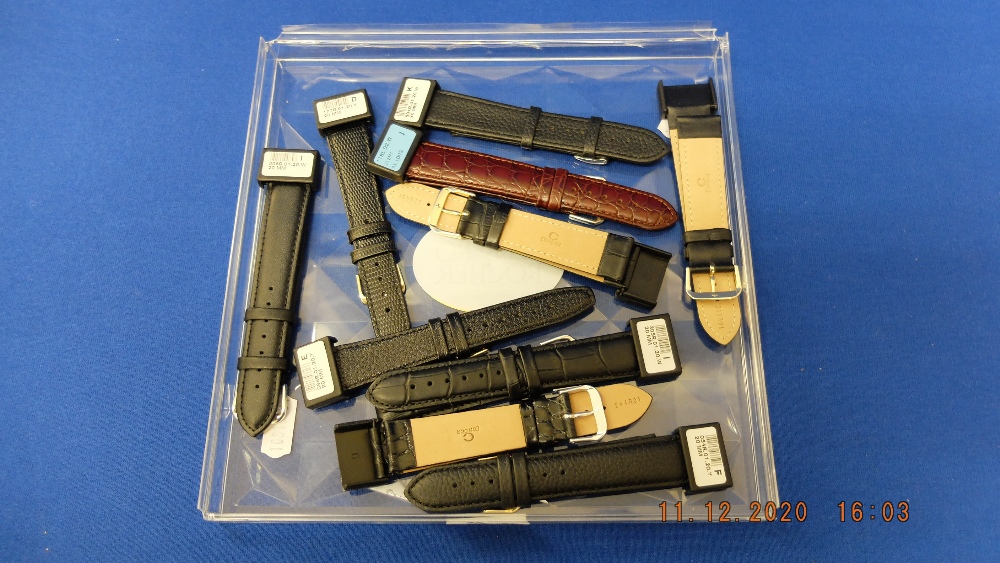10 leather watch straps, - Image 2 of 2