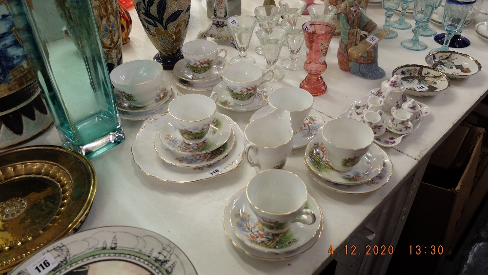 A Regency bone china tea set, - Image 2 of 3