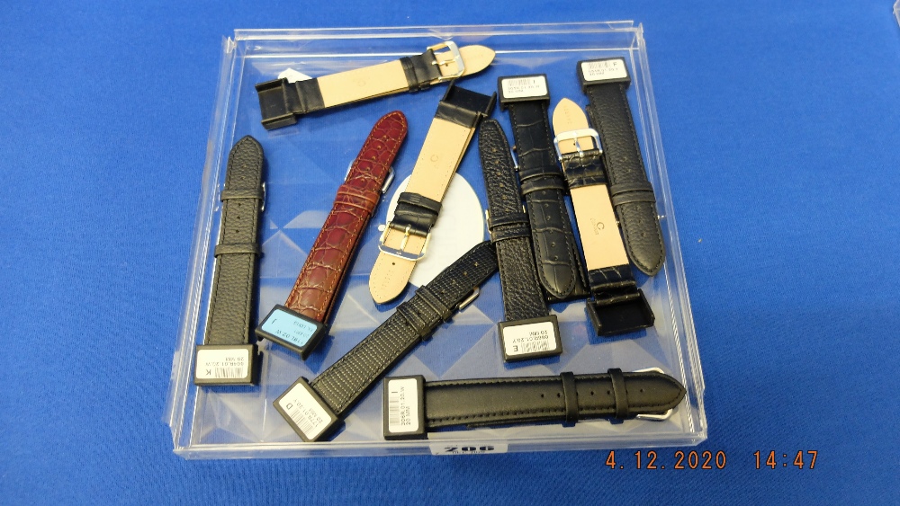 10 leather watch straps,