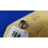 18ct gold diamond, baguette 4ct approx.