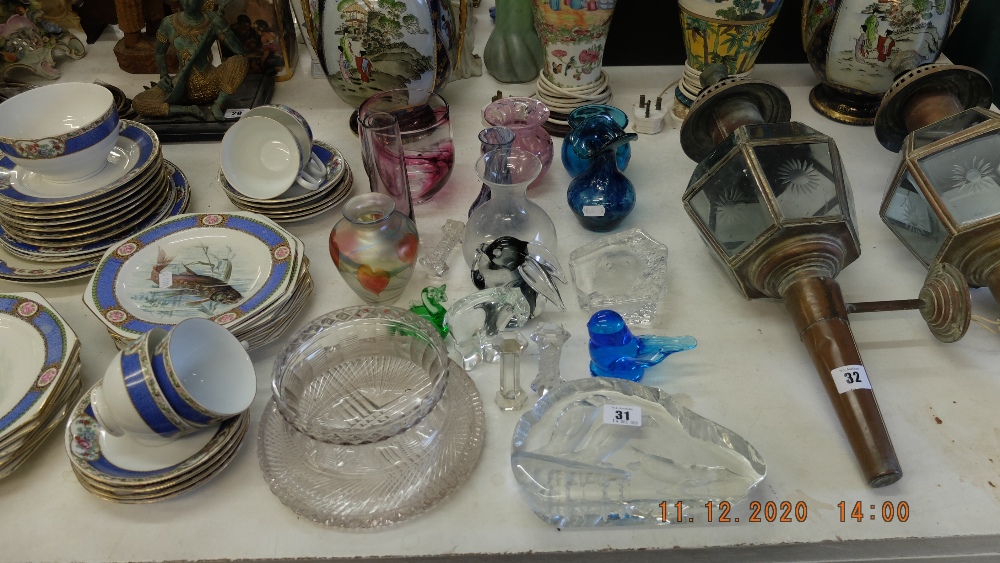 A qty of assorted art glass etc.