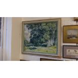 A framed oil on canvas 'landscape' signed Bernard Venables