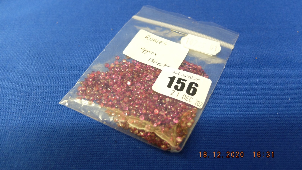 A large qty of fine coloured rubies, - Image 2 of 2