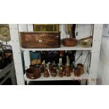 A large qty of copper ware