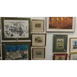 Three gilt framed watercolours