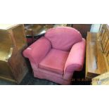 A Laura Ashley pink upholstered armchair