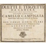 Musik - - Clari, Giovanni Carlo Maria. Duetti e terzetti da camera dedicati all' illustrissimo