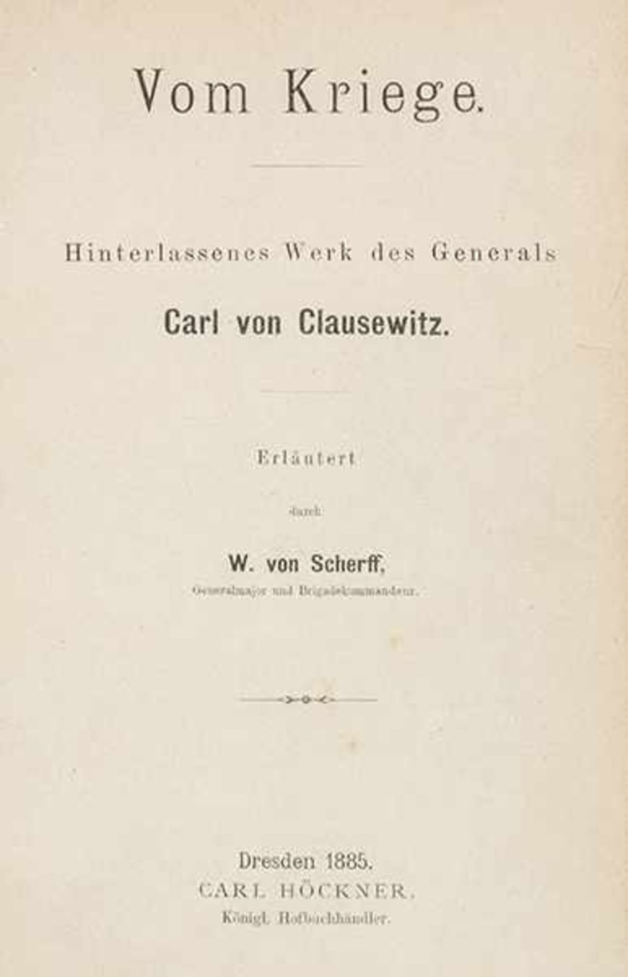 Clausewitz, Carl von. Eigenhändiger zweiseitig beschriebener Brief mit Unterschrift. Deutsche - Bild 2 aus 3