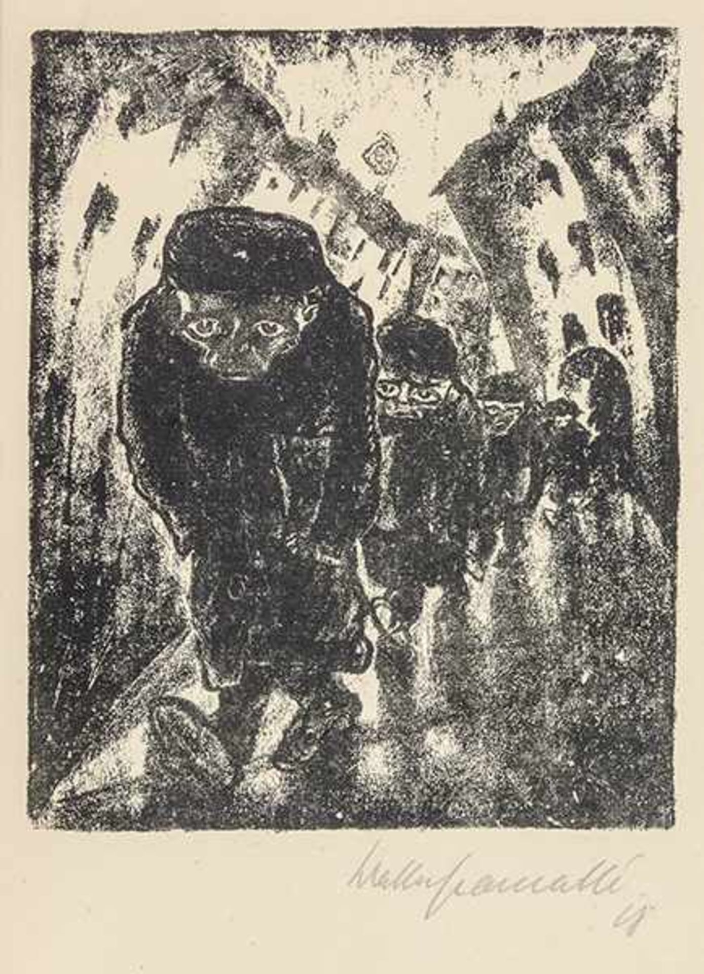 Gogol, Nikolai. Der Mantel. Deutsch von Felix Gaber. Mit Titelillustration und 12 ganzseitigen