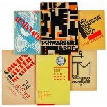 Typographie - - Sammlung von 14 Schriften bzw. Kleinschriften zur deutschen modernistischen