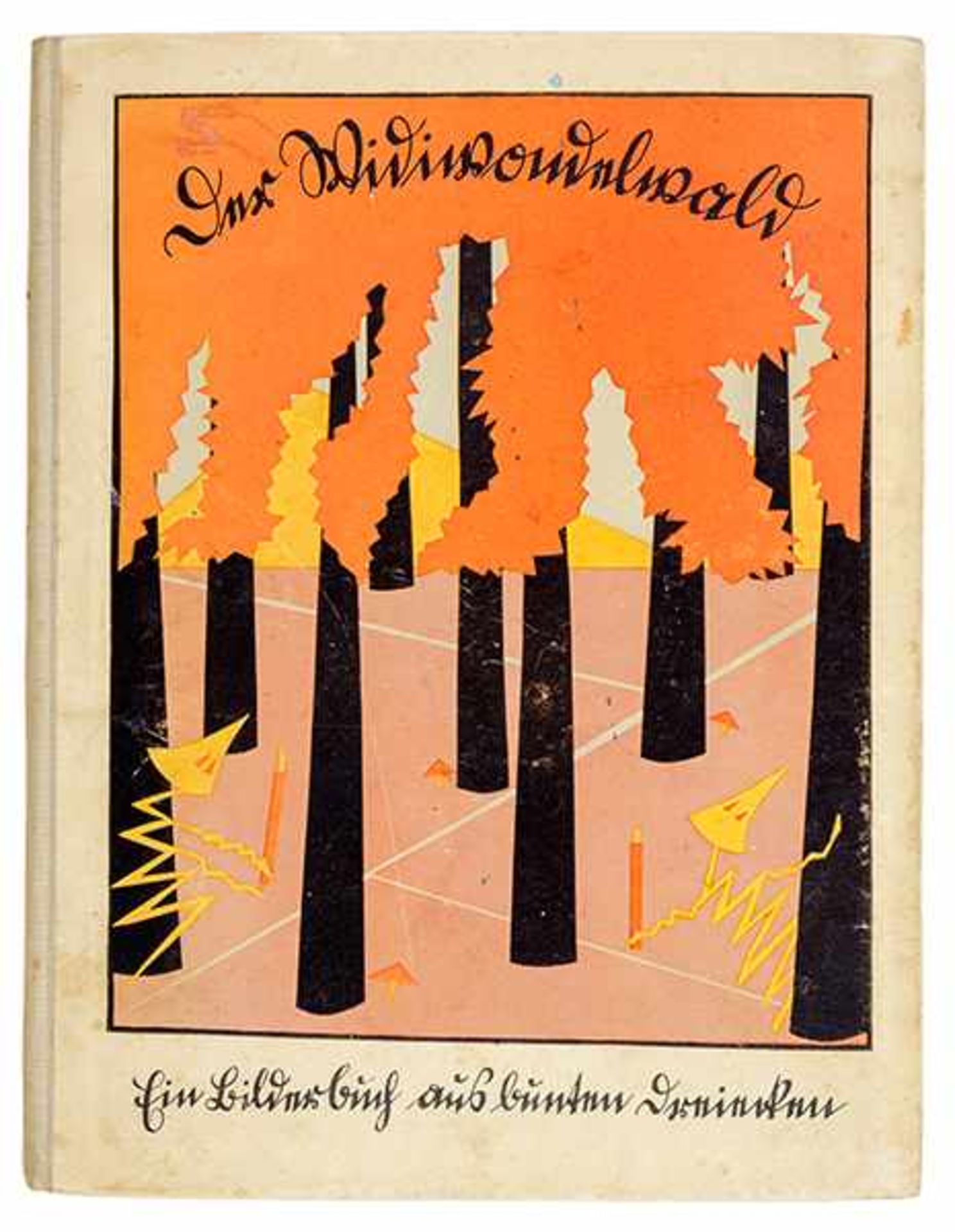 Krüger, Hilde. Der Widiwondelwald. Ein Bilderbuch aus bunten Dreiecken. Mit 12 blattgroßen - Bild 2 aus 3