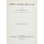 Asien - China - - Hsu Shih-Chang. China after the war. Peking, The Bureau of Economic Information,