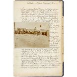 Thiel, Alfred. Tagebuch. An der Westküste Afrika`s. Deutsche Handschrift auf Papier. 17 Original-
