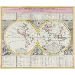 Karten - Hemisphärenkarten - - Doppelmayr, Johann Gabriel. Basis geographiae recentioris