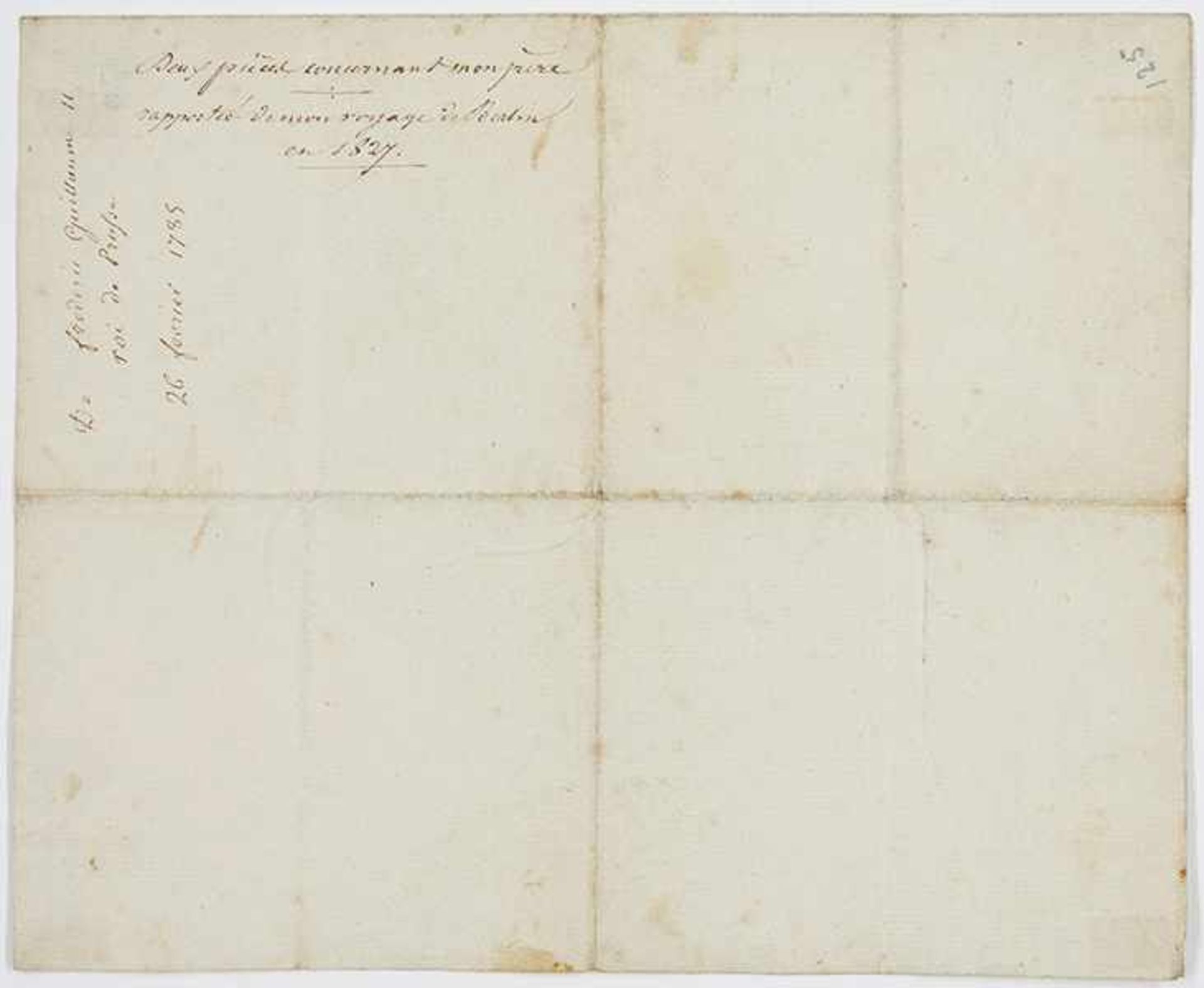 Friedrich Wilhelm II., König von Preußen. Signierter Brief in französischer Sprache, adressiert an - Bild 2 aus 2