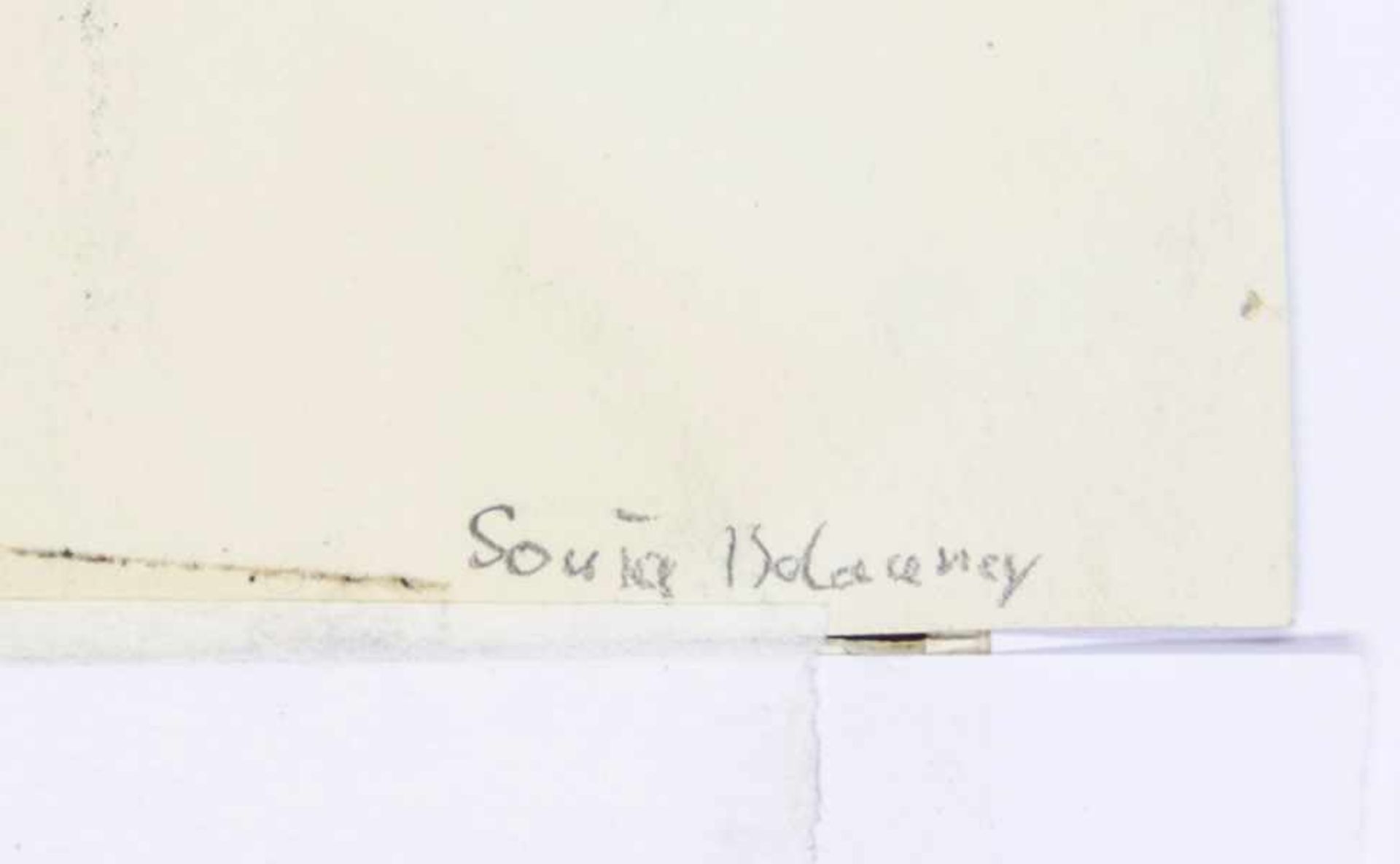 Delaunay, Sonia. Ohne Titel (geometrische Komposition). Gouache auf leichtem Karton. Rechts unten - Bild 2 aus 3