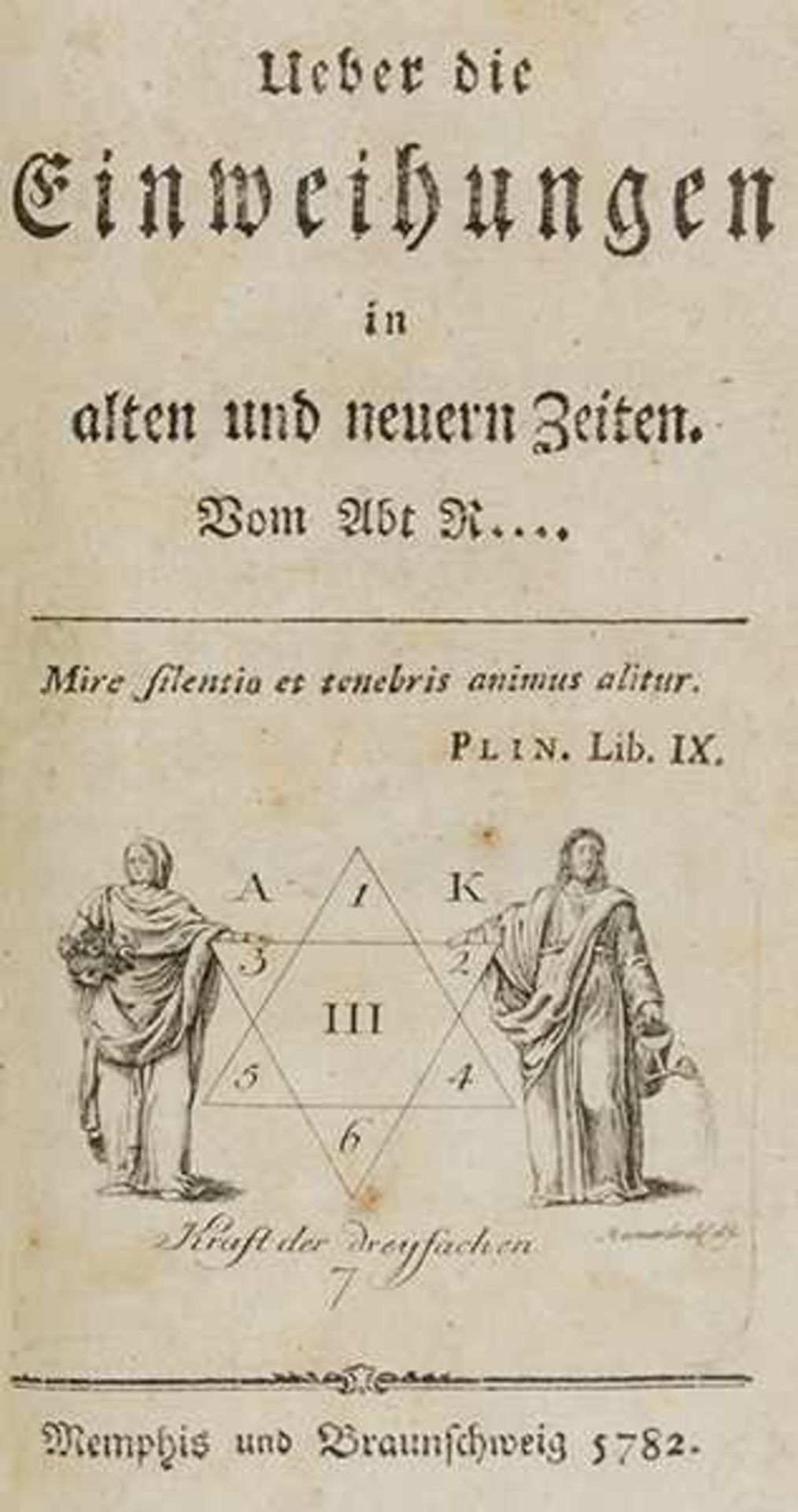 Occulta - Masonica - - Robin, Claude. Recherches sur les Initiations anciennes et modernes. Par M. - Bild 2 aus 2