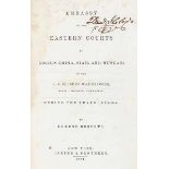 Asien - - Roberts, Edmund. Embassy to the eastern courts of Cochin-China, Siam, and Muscat; in the