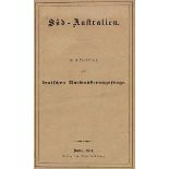 Australien und Ozeanien - - Reimer, Rudolf. Süd-Australien. Ein Beitrag zur deutschen