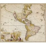 Karten - Amerika - - Allard, Carol. Recentissima novi orbis, sive Americae septentrionalis et