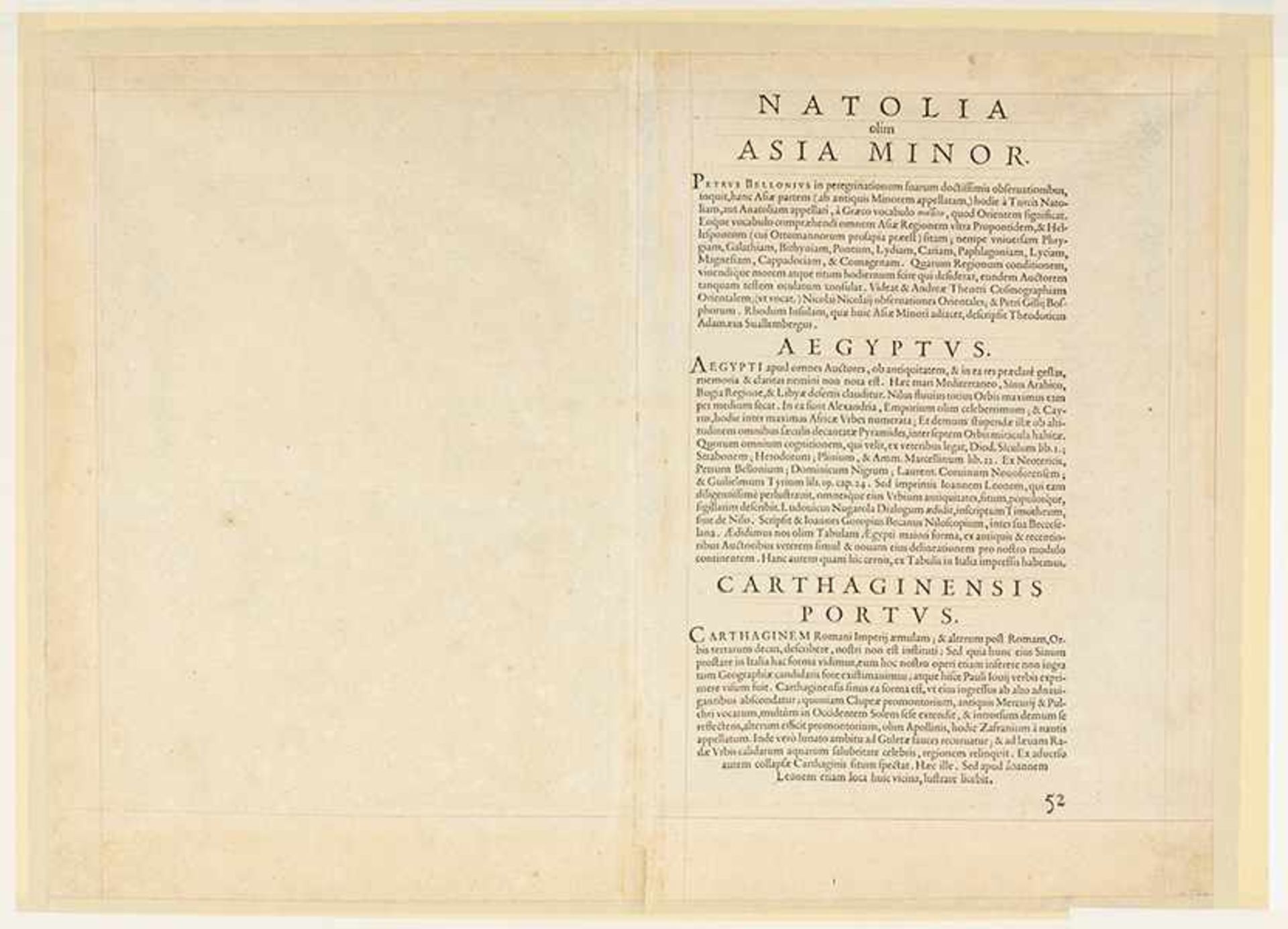Karten - Türkei - - Ortelius, Abraham. Natoliae quae olim Asia minor nova descriptio, Aegypti - Bild 2 aus 2