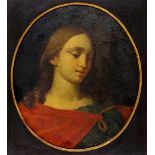 Ovales Brustbild des Heiligen Johannes. Öl auf Leinwand (auf Leinwand doubliert und