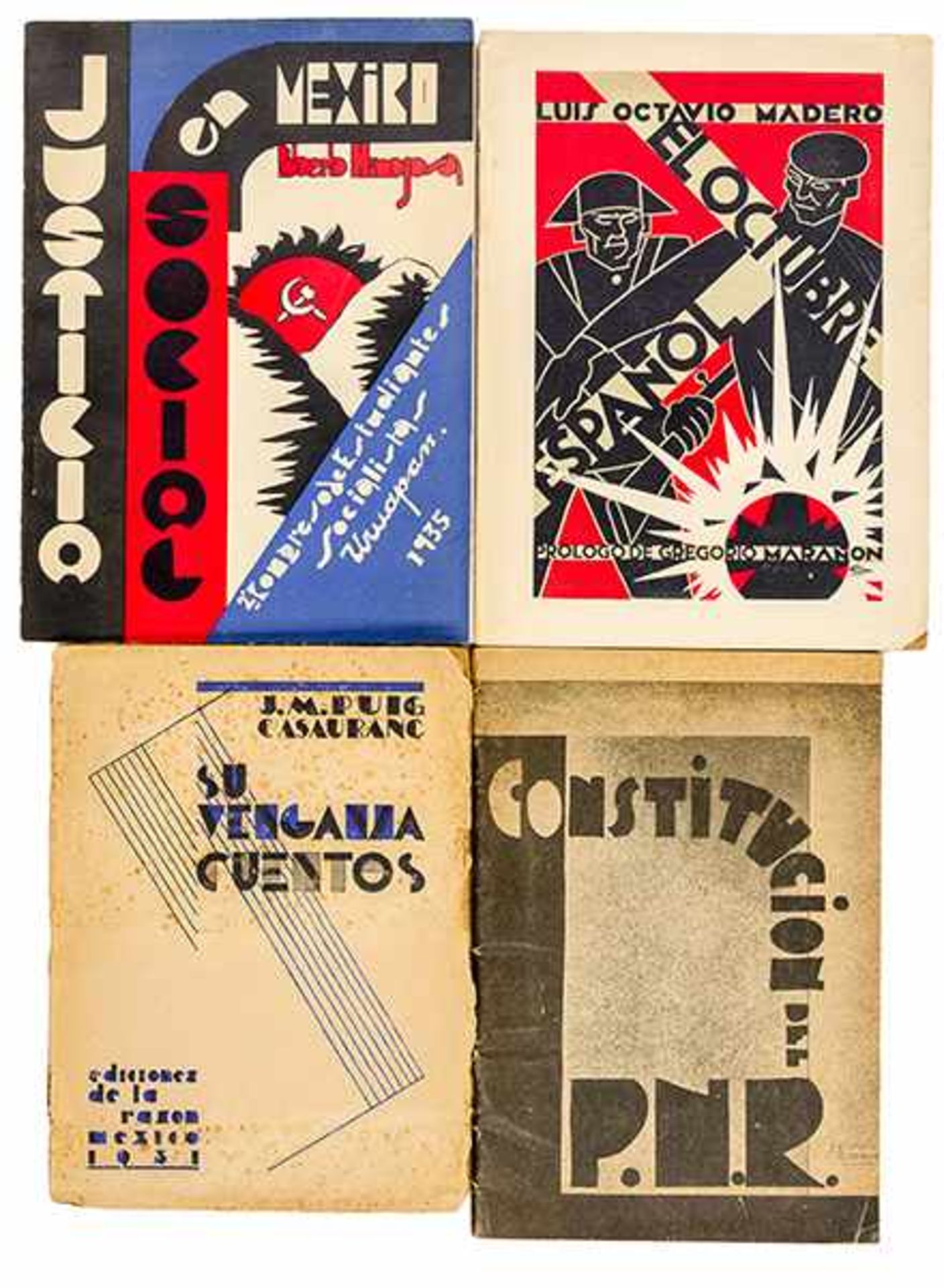 Typographie - - Sammlung von 32 Schriften bzw. Kleinschriften zur mexikanischen modernistischen
