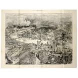 Ansichten - London - - Wyllie, W. L. und H. W. Brewer. Bird's-Eye View of London as Seen from a