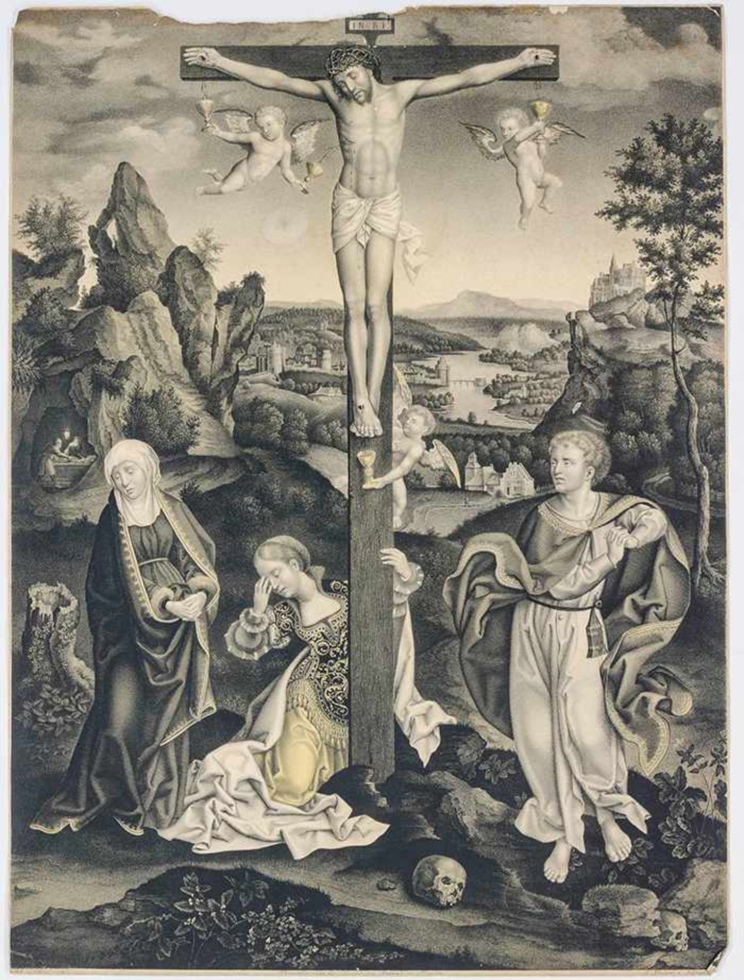 Strixner, Johann Nepomuk. Sammlung von 10, teils getönten Lithographien. 1824-1832. Blattgrößen: - Image 3 of 3