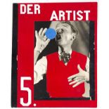 Clodt von Jürgensburg, Beate. Der Artist. Original-Photographie mit Papier-Collage auf Karto