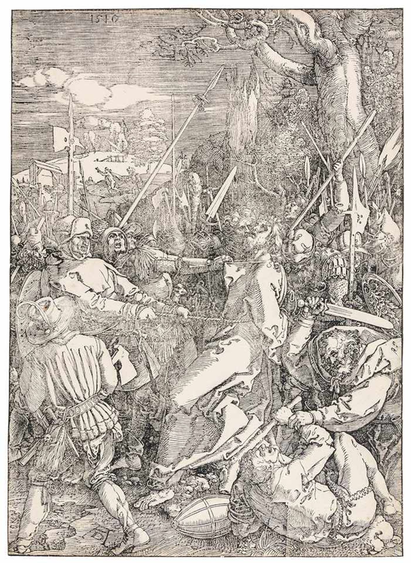 Dürer, Albrecht. Gefangennahme Christi. Blatt 4 der Großen Passion. Holzschnitt auf Bütten